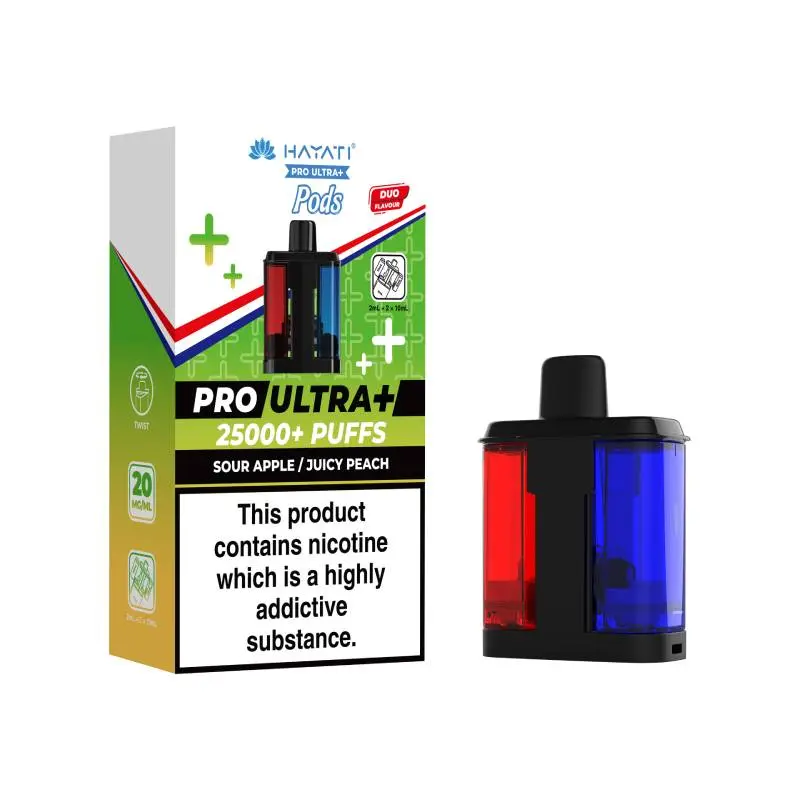 Hayati Pro Ultra Plus Pods Sour Apple/Juicy Peach